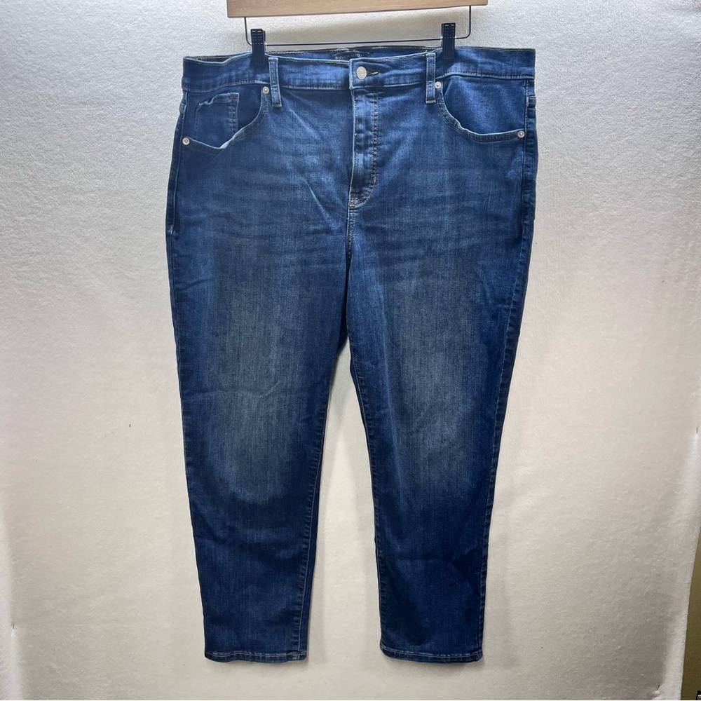 Banana Republic High Rise Slim Jeans Womens 34/18 Denim Blue Stretch 3076